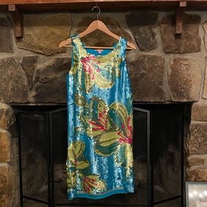 RARE Lilly Pulitzer Bethanne Dress Embellishe Sequined Size 6
